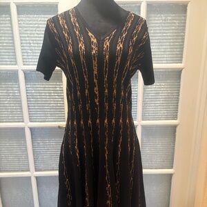 Carmen Marc Valvo Ribbed Dress Size M